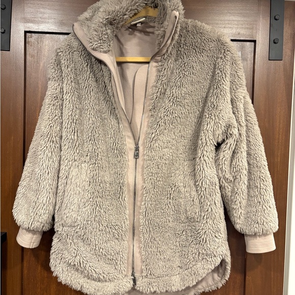 Varley Norfolk Jacket Teddy Fleece, XS, very good condition. Greige color - Picture 5 of 13